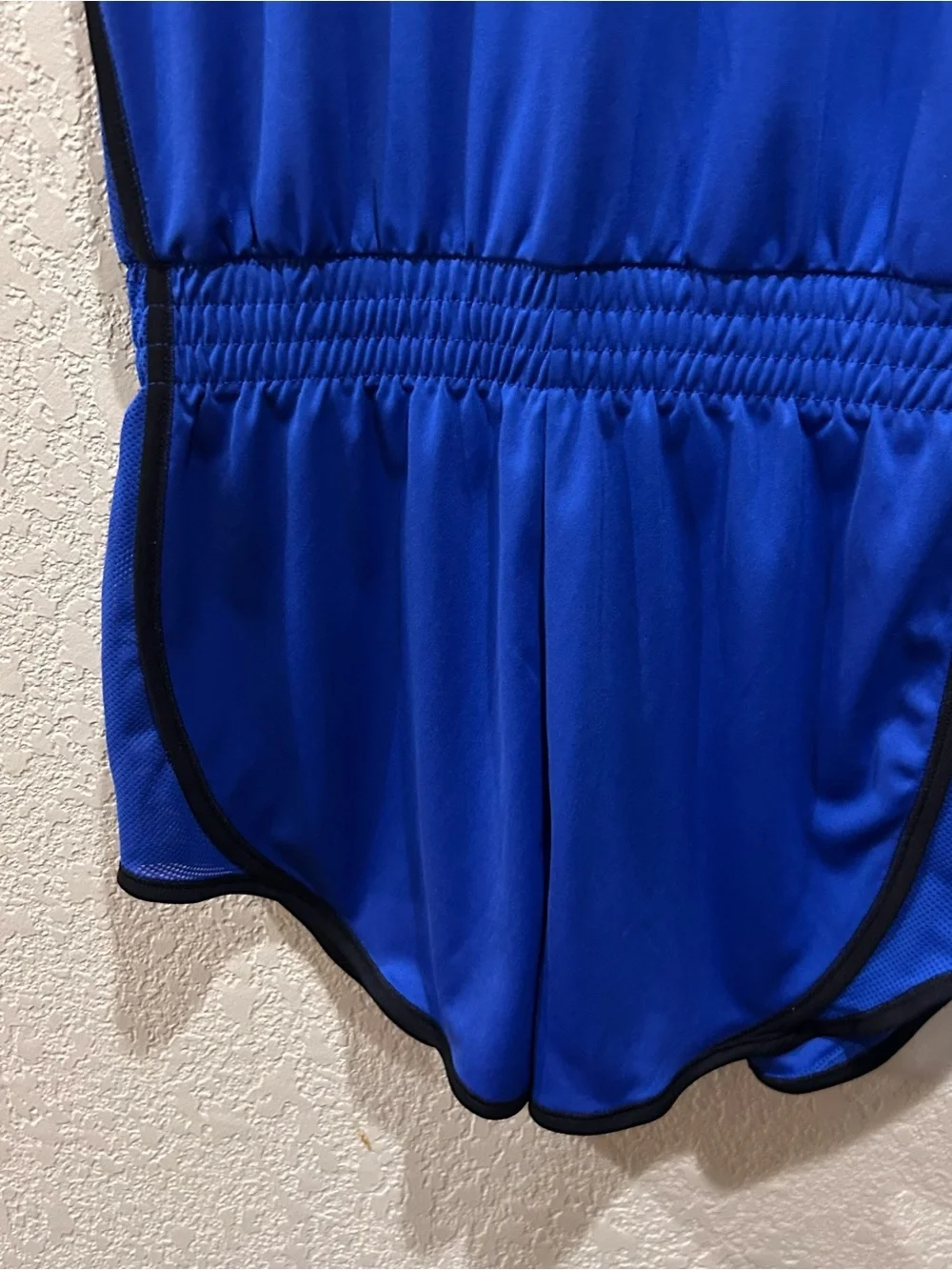 Nike Royal Blue Athletic Dri-FIT shorts romper with Black Trim size xsmall